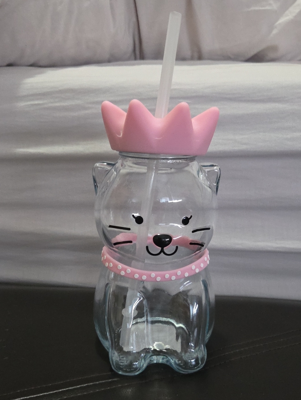 Viral Kitty Cat Tumbler With Straw And Lid, 19ounce, Glass NIP